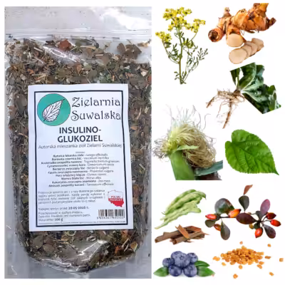 Zielarnia Suwalska - Insulino-Glukoziel Mieszanka Ziół 200g