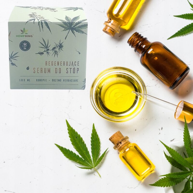 Regenerujące Serum do Stóp 100ml Drzewo Herbaciane Hemp King - obrazek 5