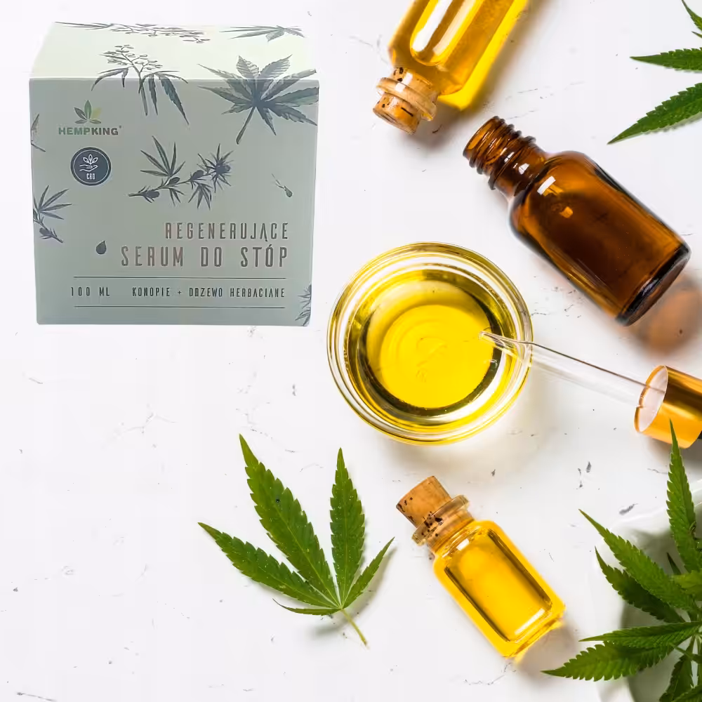 Regenerujące Serum do Stóp 100ml Drzewo Herbaciane Hemp King - obrazek 5