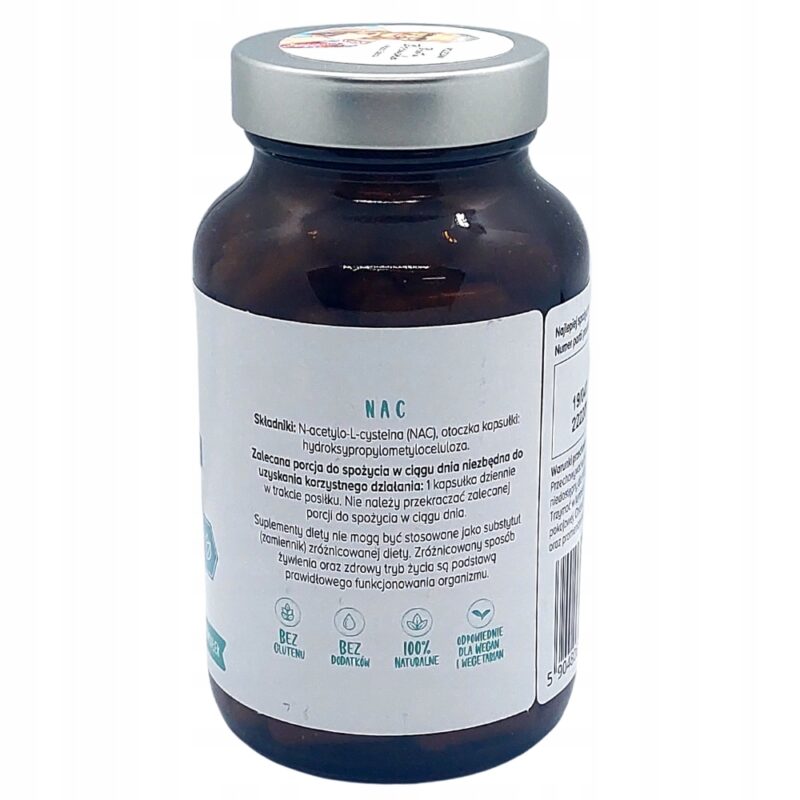 Biowen NAC N-acetylo-L-cysteina 600 mg Detoks i odtruwanie wątroby - obrazek 4