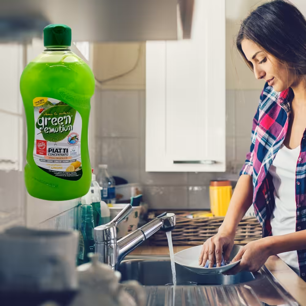 Płyn do mycia naczyń Green Emotion CYTRYNA 0,5 l Hipoalergiczny - obrazek 3