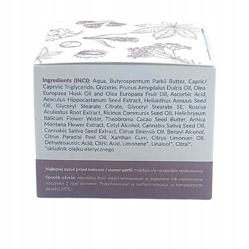 Hemp king Varicare maść na naczynka 60 ml z Kocanką Włoską - obrazek 3
