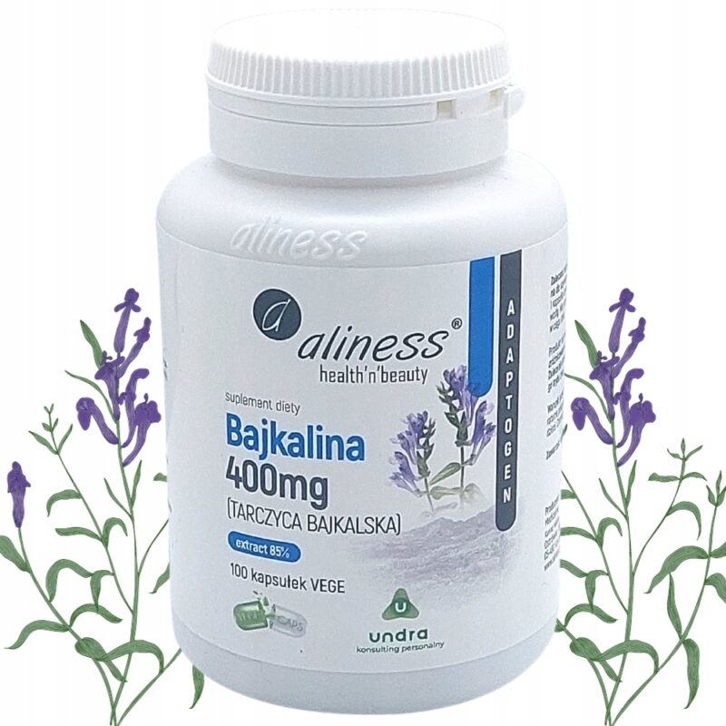 Aliness Bajkalina Tarczyca bajkalska Ekstrakt 85% Na stawy i ścięgna