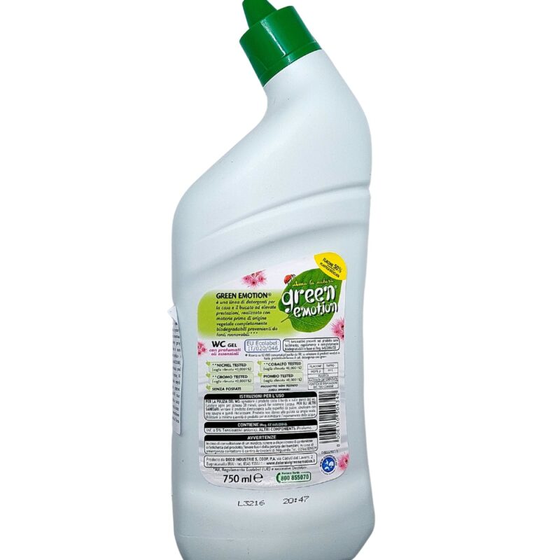 Żel do WC Green Emotion 0,75l czyszczenie i od kamienienie toalet EKO - obrazek 4