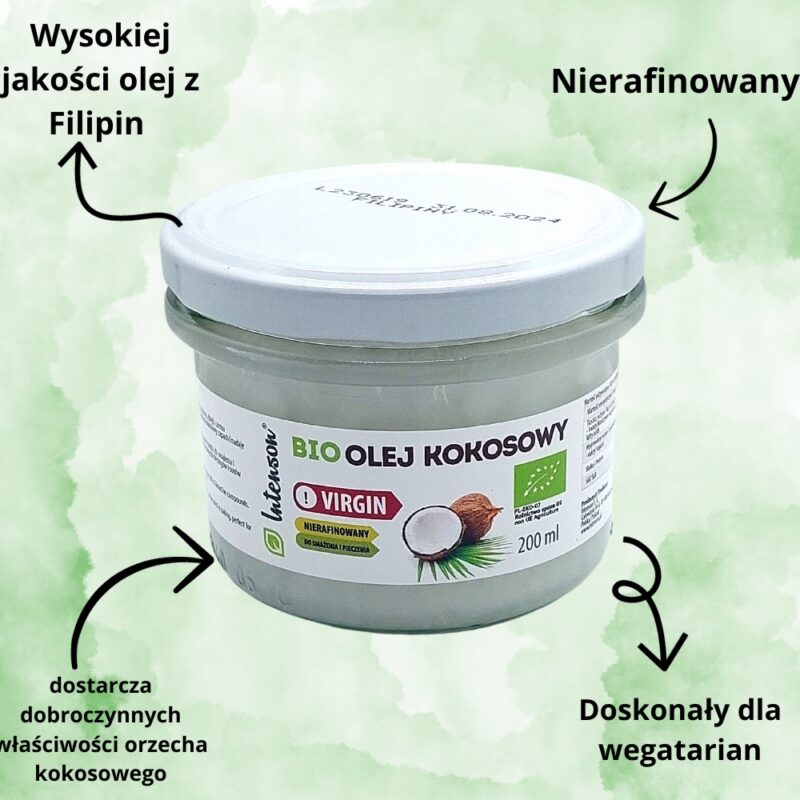 Olej kokosowy nierafinowany BIO Intenson 250 ml Virgin - obrazek 3
