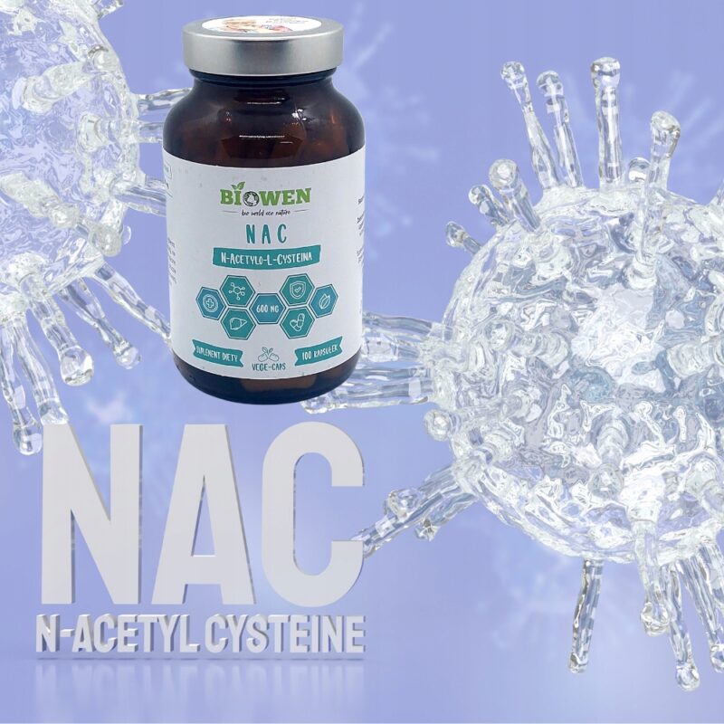 Biowen NAC N-acetylo-L-cysteina 600 mg Detoks i odtruwanie wątroby - obrazek 2