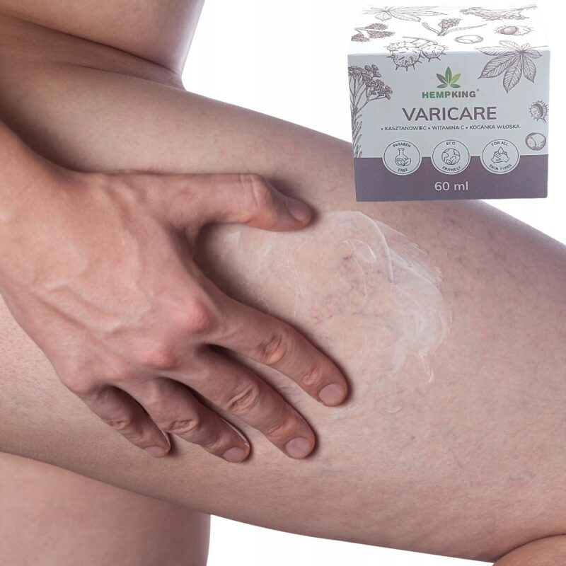 Hemp king Varicare maść na naczynka 60 ml z Kocanką Włoską - obrazek 6