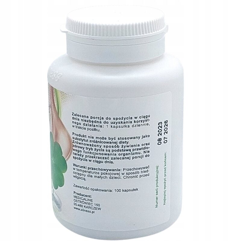 Aliness Methylo Folian 5-mthf 600.g x100caps VEGE Aktywna Forma Folianu - obrazek 7