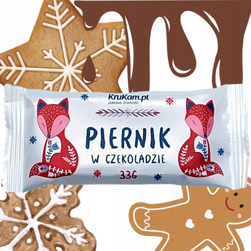 Baton daktylowy Krukam piernik w czekoladzie 33 g