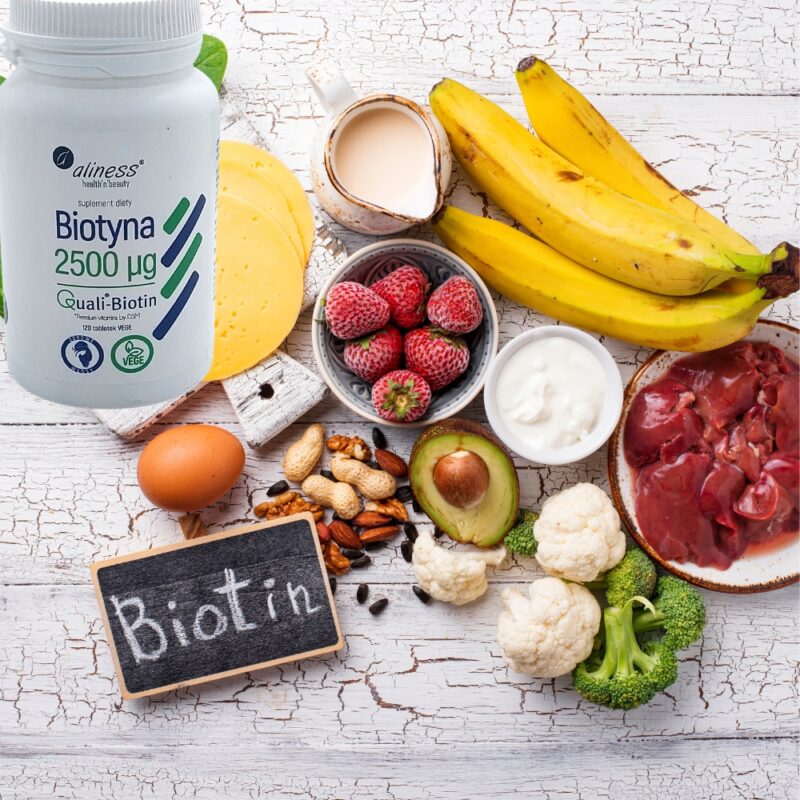 Aliness Biotyna 2500 mcg QualiBiotin tabletki 120 szt Piękne włosy - obrazek 2