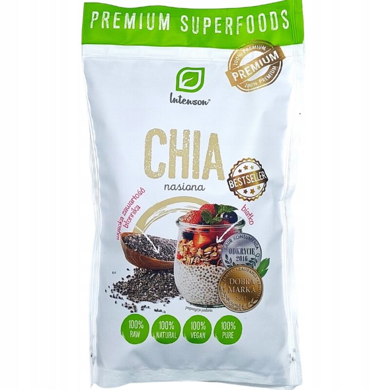 Nasiona chia Intenson 250 g Szałwia Hiszpańska Superfoods - Odchudzanie - obrazek 3
