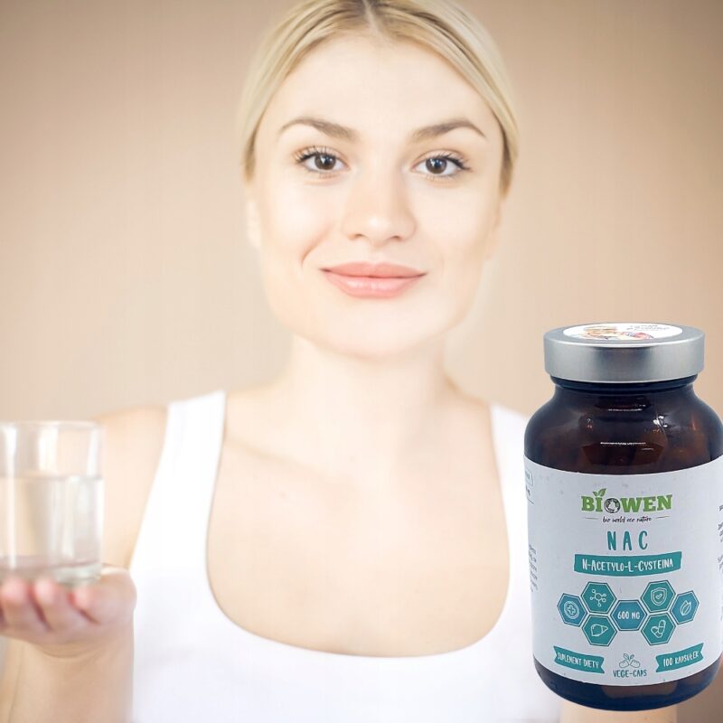 Biowen NAC N-acetylo-L-cysteina 600 mg Detoks i odtruwanie wątroby - obrazek 3