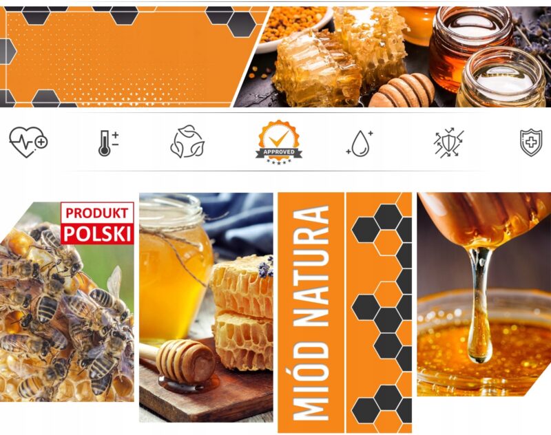 Miód z Propolisem Aż 5% 400g - Miód z pasieki Mazowieckiej Na odporność - obrazek 6