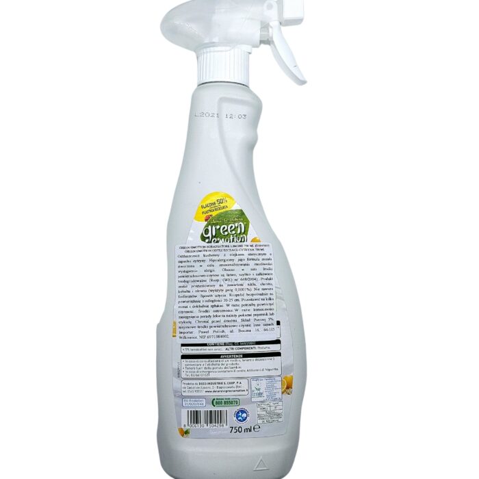 Środek Odtłuszczający do kuchni cytrynowy Green Emotion 0,75l EKO - obrazek 4