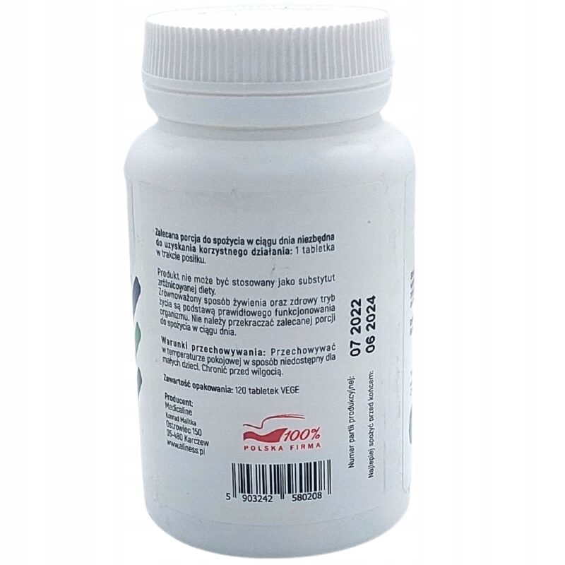 Aliness Biotyna 2500 mcg QualiBiotin tabletki 120 szt Piękne włosy - obrazek 5