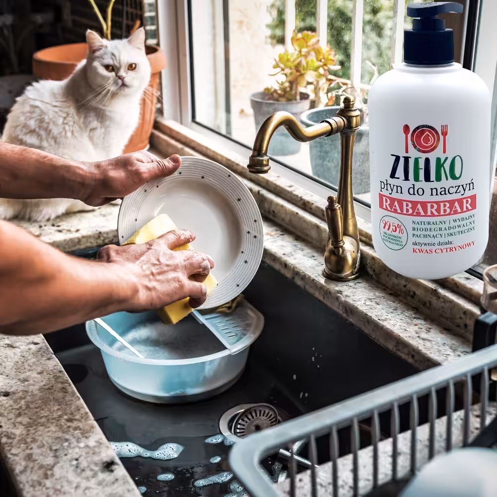 Płyn do mycia naczyń Zielko RABARBAR 0,5 l - Naturalny i skuteczny - obrazek 4
