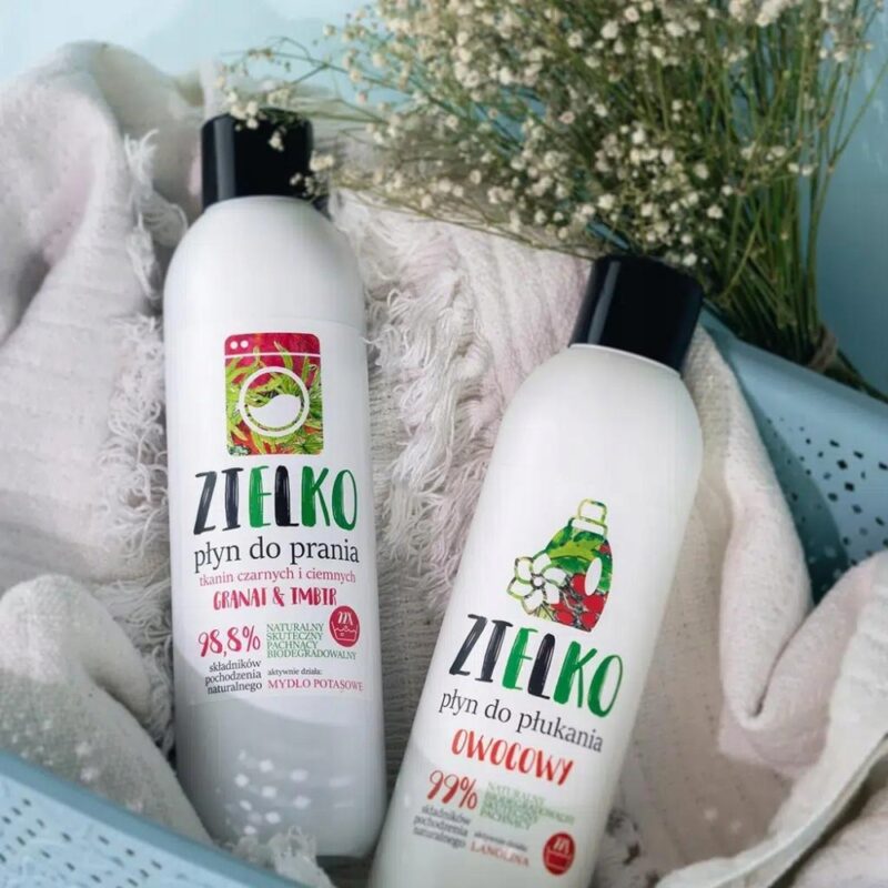 Zielko płyn do prania tkanin czarnych i ciemnych 1l Granat & Imbir - obrazek 7