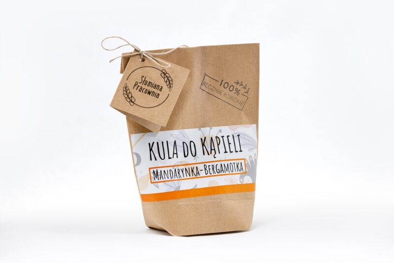 Kula do kąpieli Pomarańcz - Bergamotka 100% Naturalne Słomiana Pracownia - obrazek 5