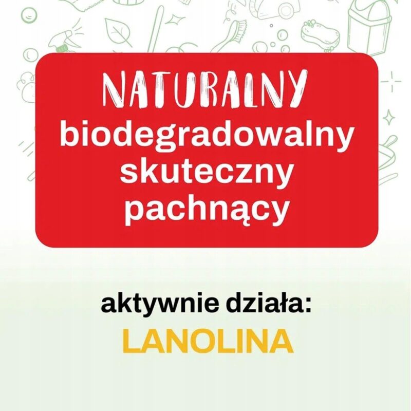 ZIELKO Płyn do płukania owocowy z lanoliną 1l - Naturalny - obrazek 7