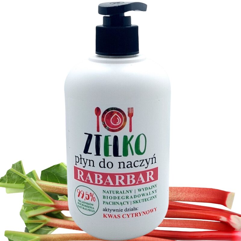Płyn do mycia naczyń Zielko RABARBAR 0,5 l - Naturalny i skuteczny