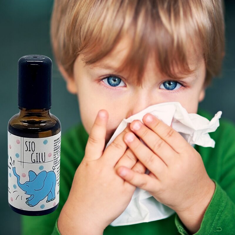 Naturalny Olejek na katar przeziębienie SIO GILU Dla Dzieci od 1 roku, 30ml - obrazek 2