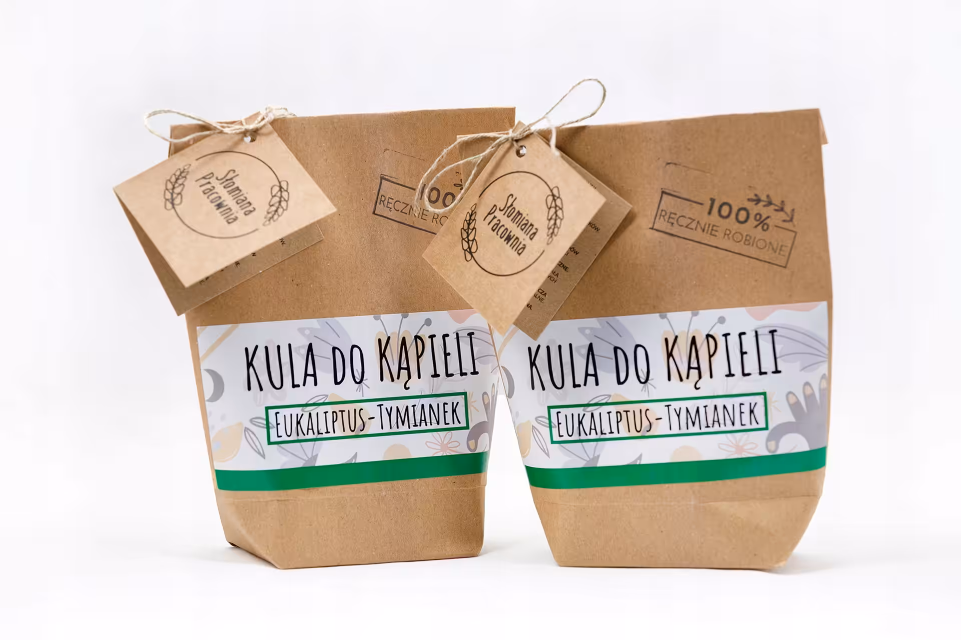 Kula do kąpieli Eukaliptus Tymianek 100% Naturalne Słomiana Pracownia - obrazek 7