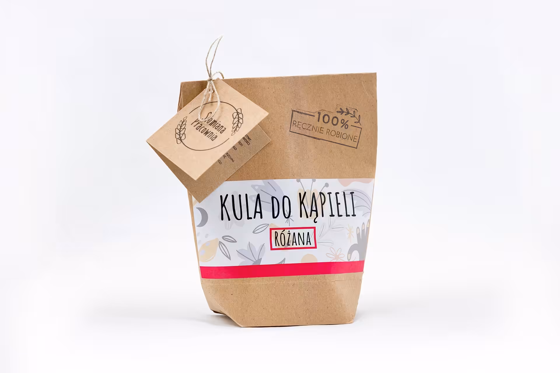 Kula do kąpieli Różana Płatki róży 100% Naturalne Słomiana Pracownia - obrazek 5