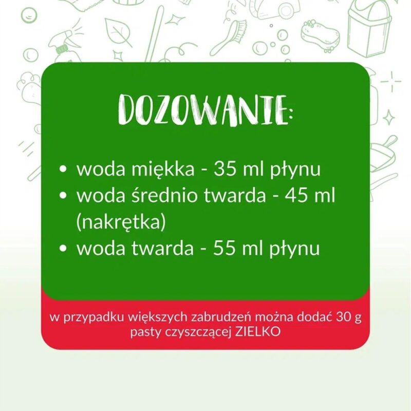 Delikatny płyn do prania Jasnych Tkanin Zielko 1 l Kiwi - Ekologiczny - obrazek 6