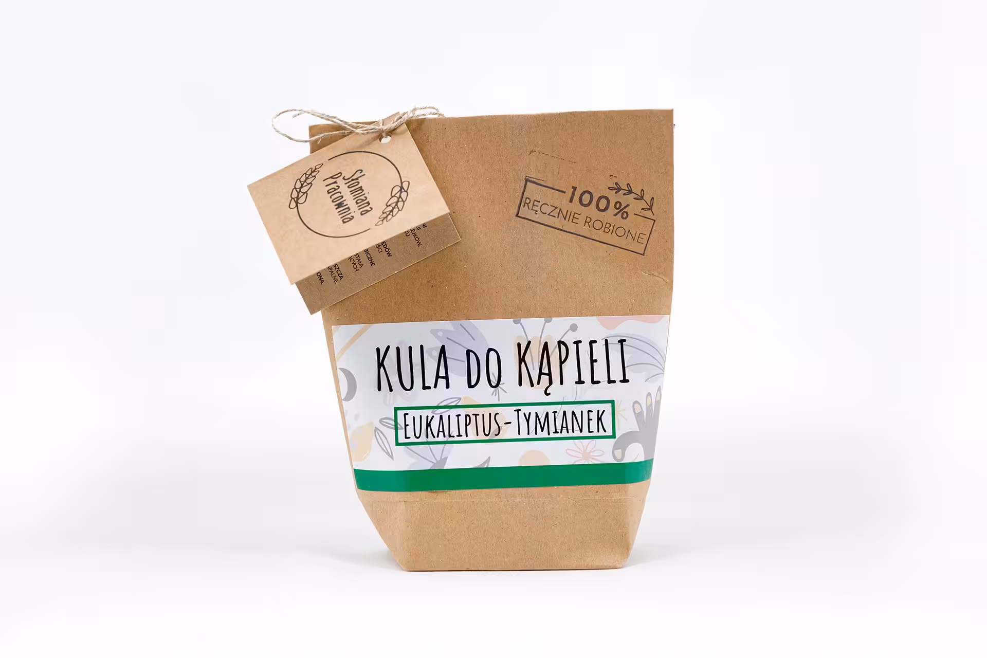 Kula do kąpieli Eukaliptus Tymianek 100% Naturalne Słomiana Pracownia - obrazek 6