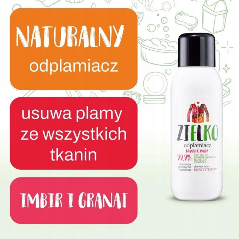 Odplamiacz w płynie Zielko 0,4 l Granat & imbir w 99,9% Naturalny - obrazek 3