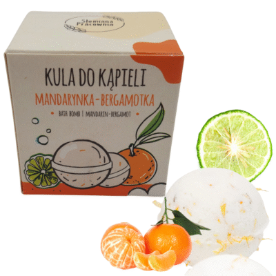 Kula do kąpieli Pomarańcz - Bergamotka 100% Naturalne Słomiana Pracownia