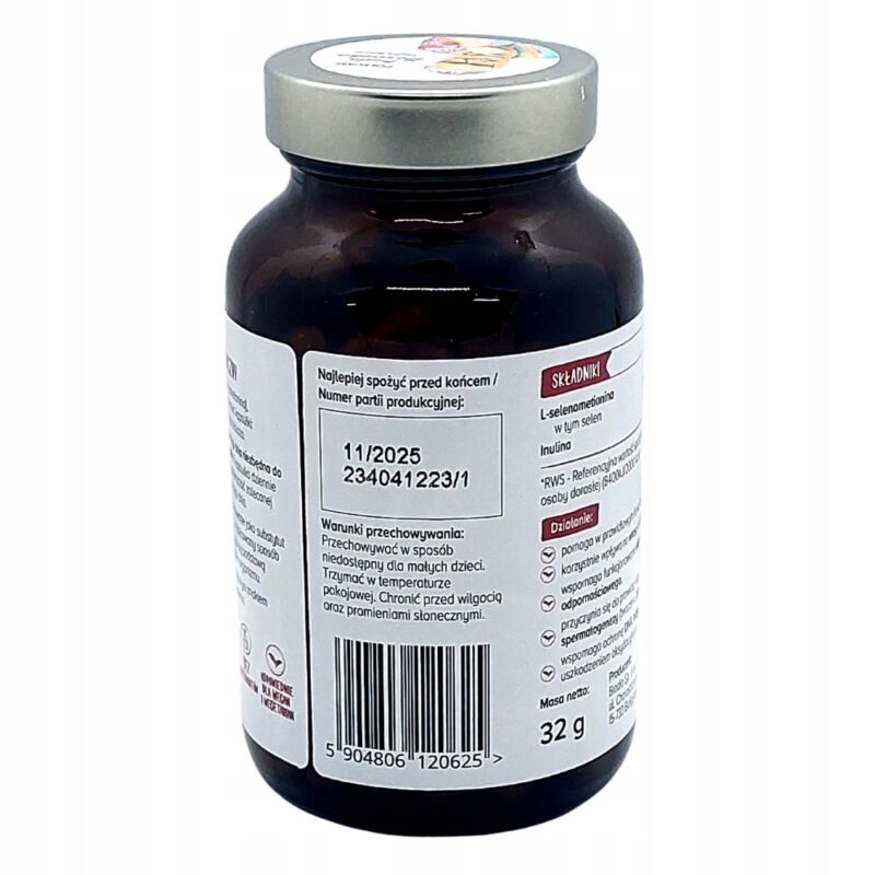 Biowen Selen organiczny L-selenometionina 100 kap Vege - obrazek 5