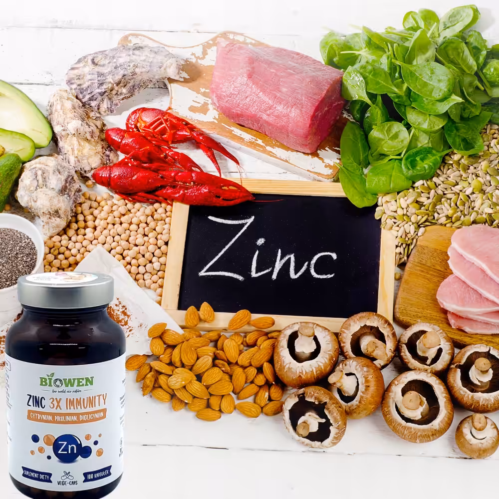 Biowen Zinc 3X Immunity Cynk Complex+ 100 kapsułek Vege Czysty Skład 3 Formy cynku - obrazek 3