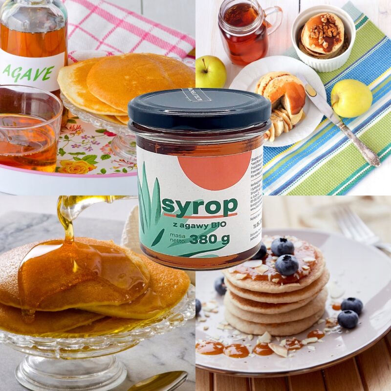 Syrop z agawy BIO Pięć Przemian 380g 100% Naturalny do deserów i naleśników - obrazek 2