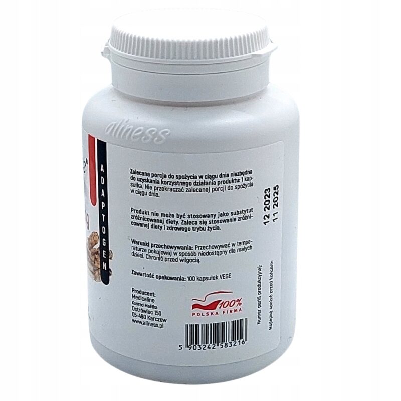 ALINESS Panax Ginseng ŻEŃ-SZEŃ KOREAŃSKI 400mg Energia koncentracja - obrazek 3