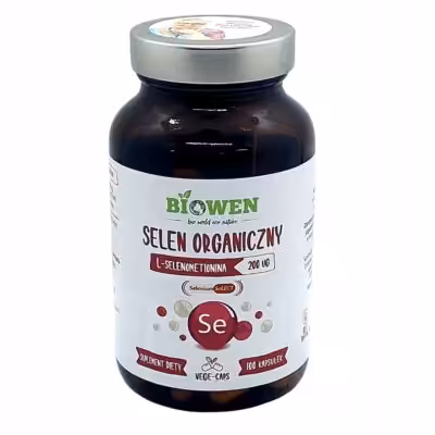 Biowen Selen organiczny L-selenometionina 100 kap Vege