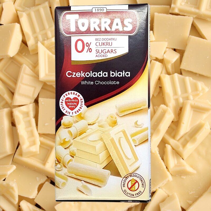 Czekolada biała Torras bez dodatku cukru 75g Bez barwników i glutenu - obrazek 4
