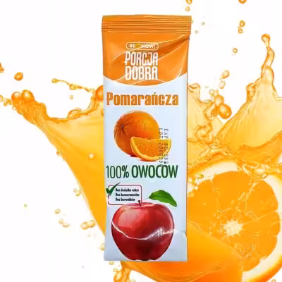 Porcja dobra listek 16g JABŁKO POMARAŃCZA - Zdrowa przekąska dla każdego