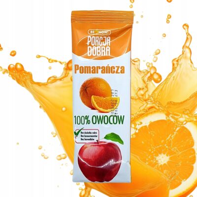 Porcja dobra listek 16g JABŁKO POMARAŃCZA - Zdrowa przekąska dla każdego