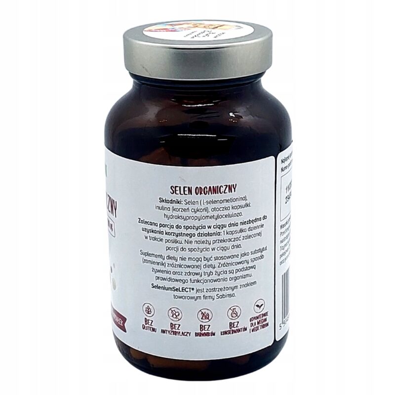 Biowen Selen organiczny L-selenometionina 100 kap Vege - obrazek 6