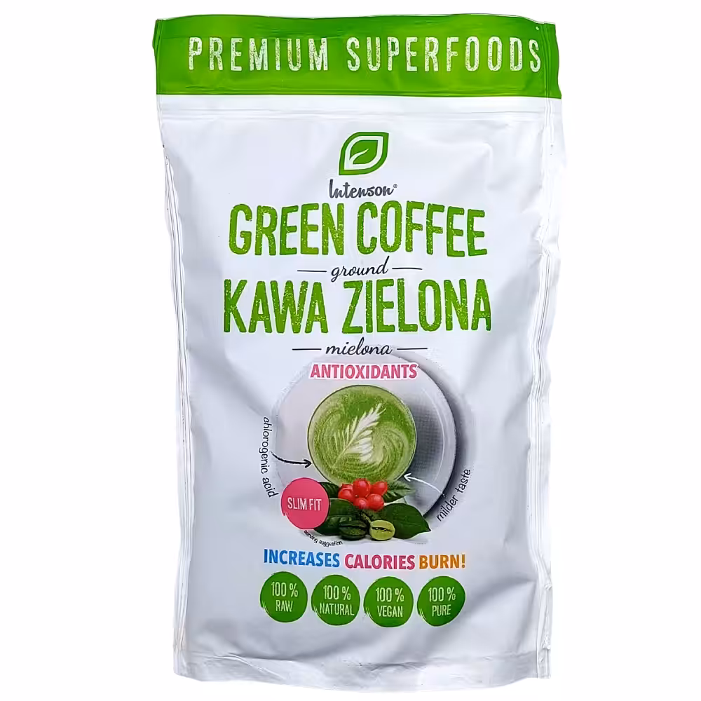 Kawa zielona mielona Intenson 250 g Antyoksydant nie podrażnia żołądka