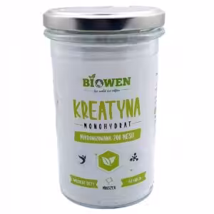Kreatyna Monohydrat Mikronizowana 200 MENH Biowen 250 g Siła i wydolność
