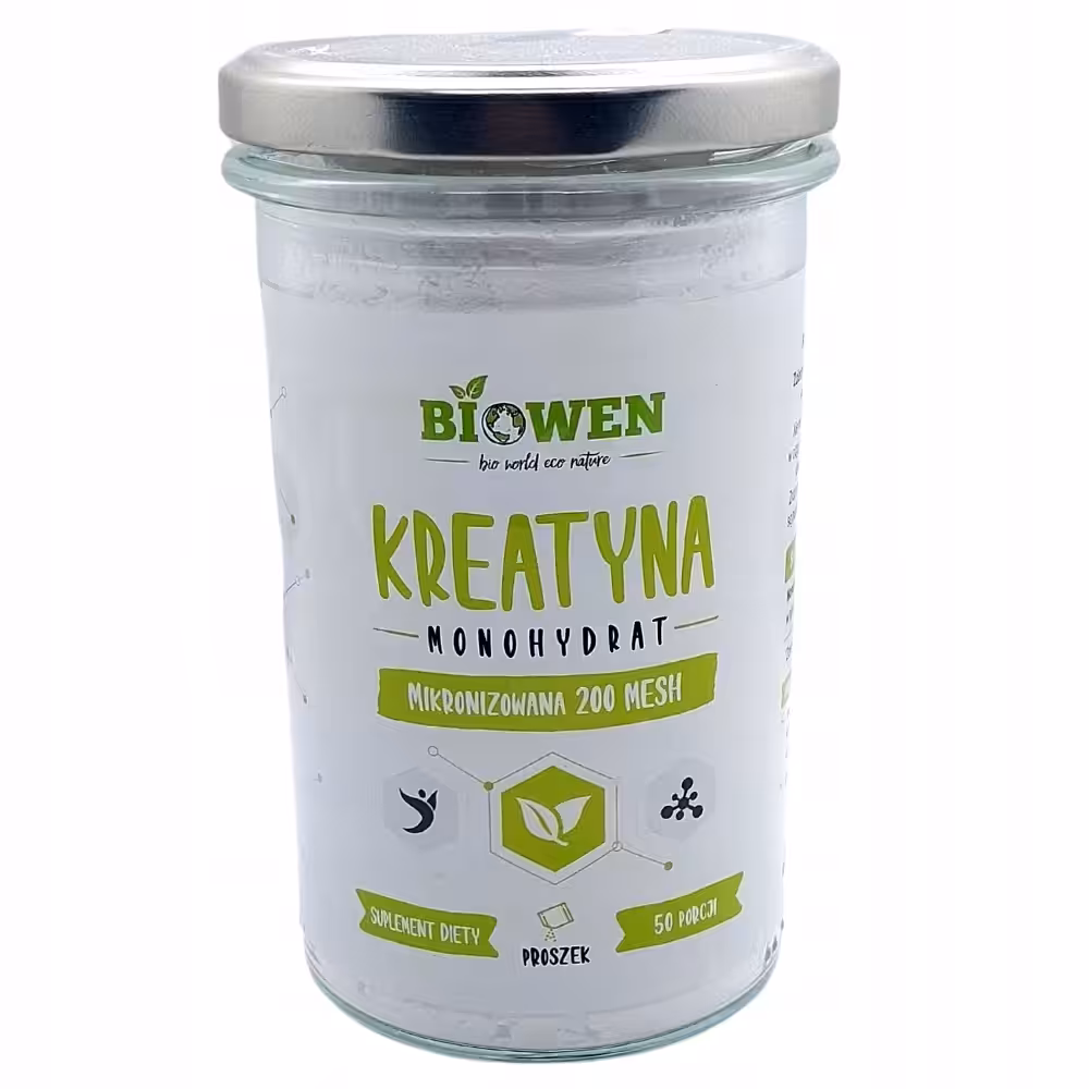 Kreatyna Monohydrat Mikronizowana 200 MENH Biowen 250 g Siła i wydolność
