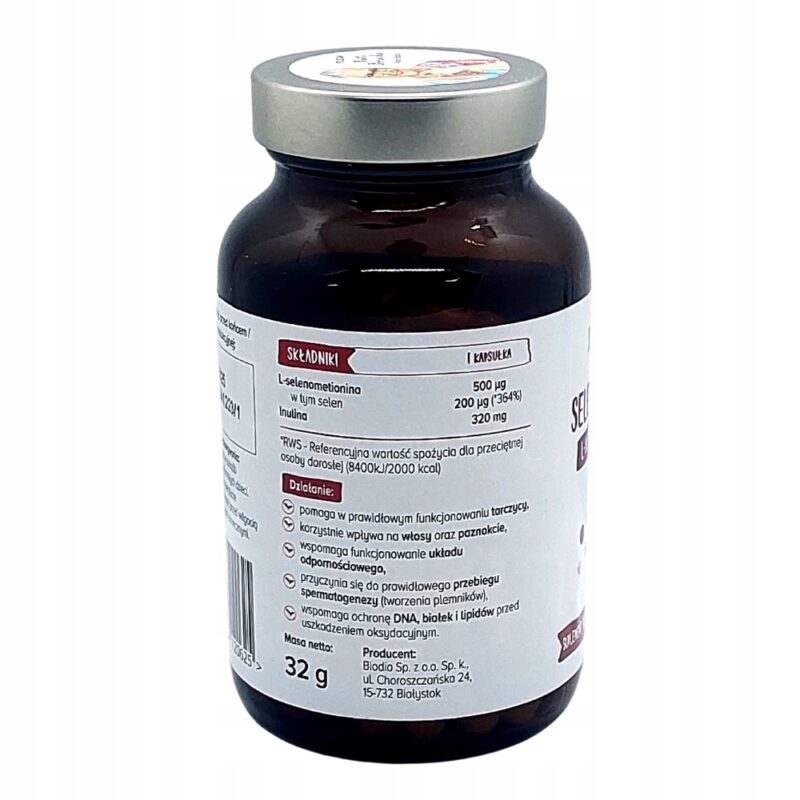 Biowen Selen organiczny L-selenometionina 100 kap Vege - obrazek 4