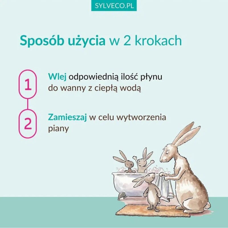 Sylveco Płyn do kąpieli z pianą dla dzieci 3+ 500ml Borówkowy - obrazek 5