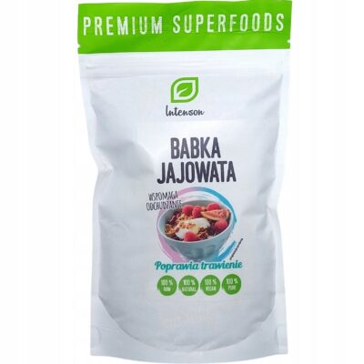 Intenson łupiny z babki jajowatej 150 g Błonnik pokarmowy, zdrowe jelita
