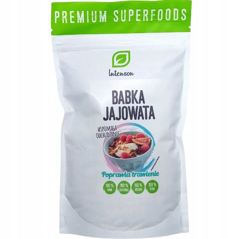 Intenson łupiny z babki jajowatej 150 g Błonnik pokarmowy, zdrowe jelita