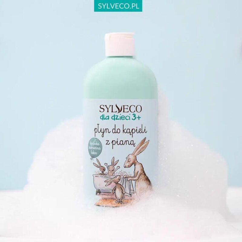 Sylveco Płyn do kąpieli z pianą dla dzieci 3+ 500ml Borówkowy - obrazek 3