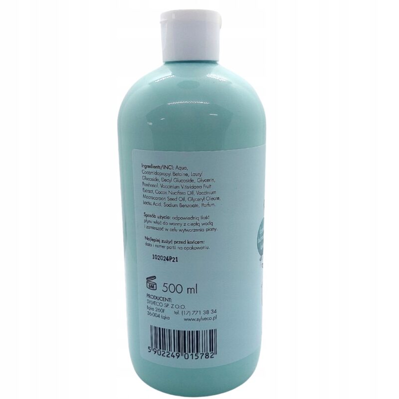 Sylveco Płyn do kąpieli z pianą dla dzieci 3+ 500ml Borówkowy - obrazek 7