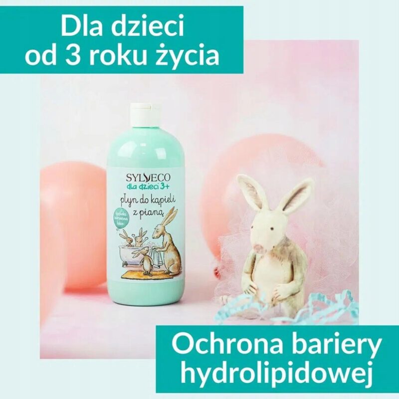Sylveco Płyn do kąpieli z pianą dla dzieci 3+ 500ml Borówkowy - obrazek 2